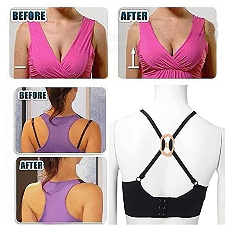 Fnoko Bra Strap Clips Anti-Slip Buckles Conceal Straps - for Back for Women 15 Pack (15 Pack) - Image 4